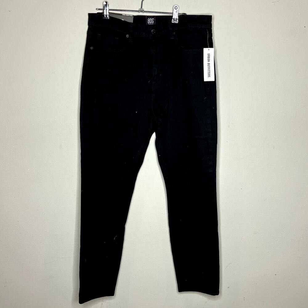NWT BDG Urban Outfitters Black Zip Fly Twig High Rise Skinny‎ Jeans Size 34